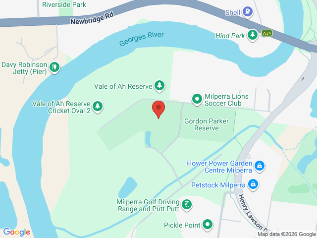Map showing event location