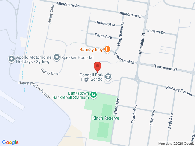 Map showing event location