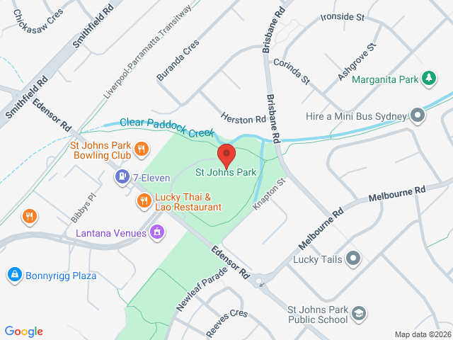 Map showing event location