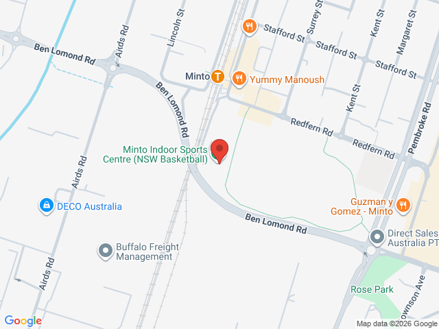 Map showing event location